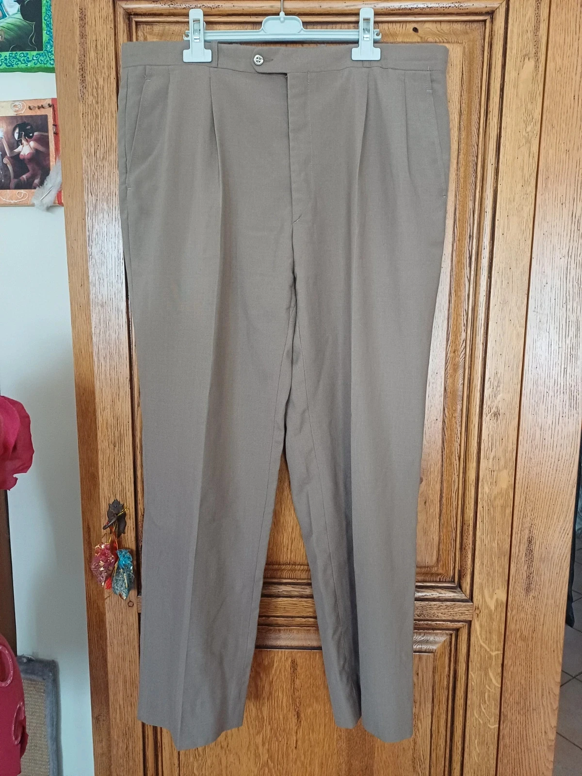 Pantalon marque griffe noire taille 48 marron